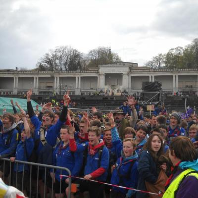 Start rassemblement Scouts à Namur